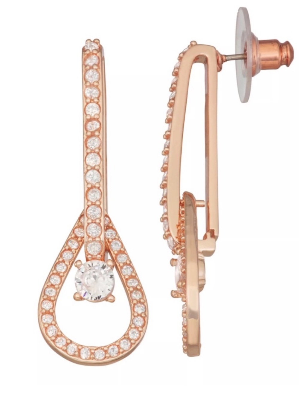 Cubic Zirconia Teardrop Earrings